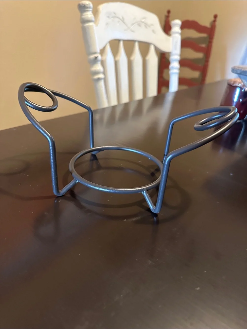 Decorative Metal Plant Pot Stand in Black